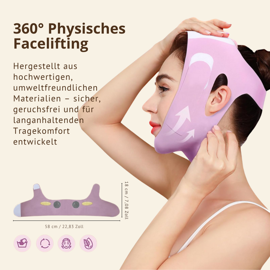 V-Lift Pro – Wiederverwendbarer Kinnriemen für eine geformte und straffe Kieferpartie