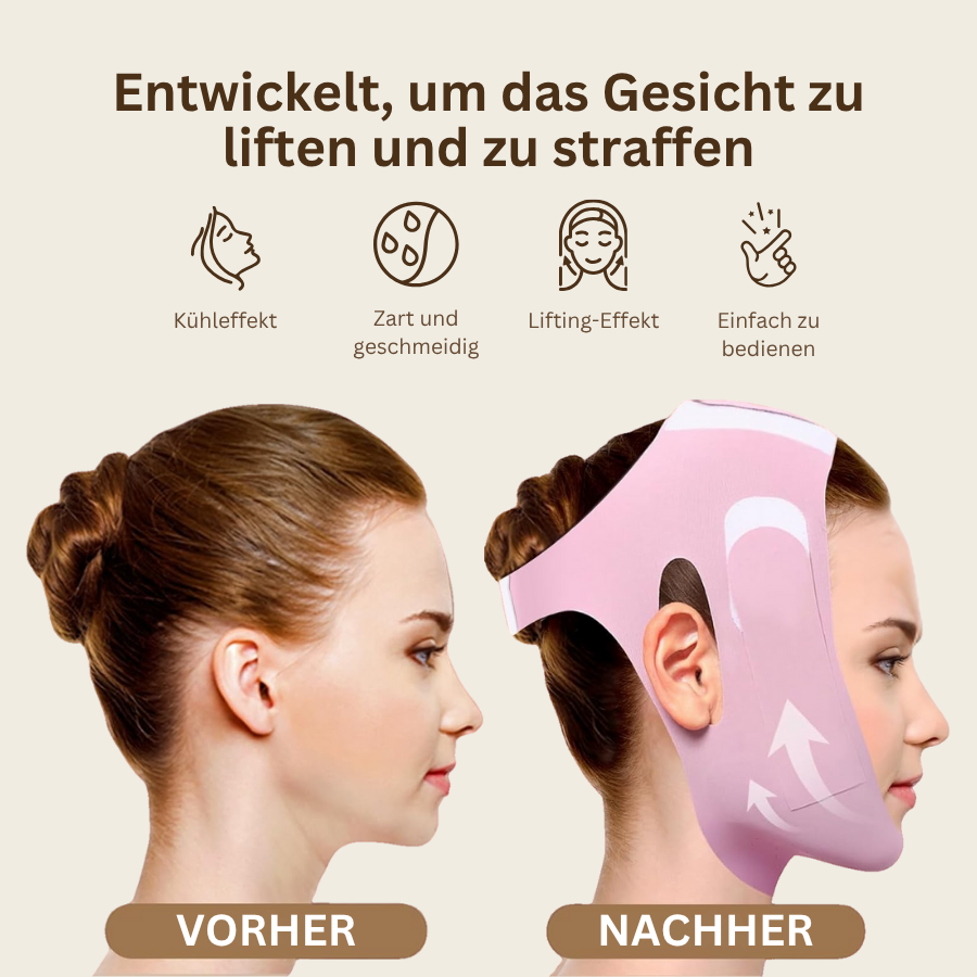 V-Lift Pro – Wiederverwendbarer Kinnriemen für eine geformte und straffe Kieferpartie