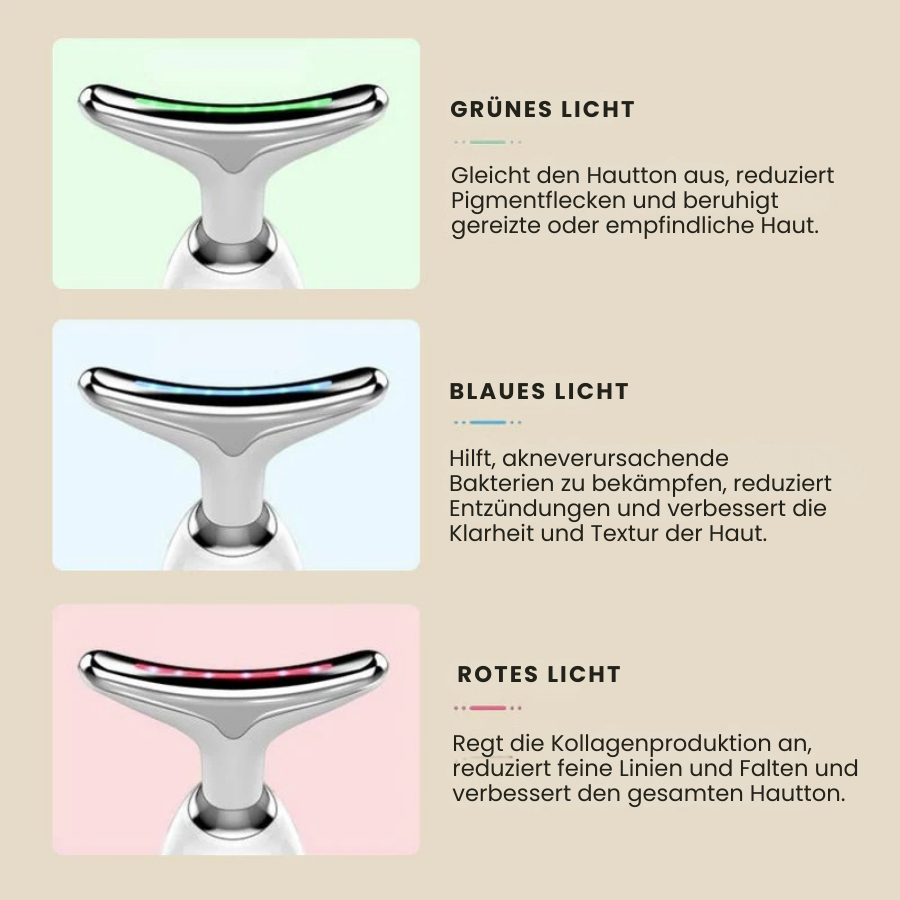 3-in-1-Mini-Gerät zur Gesichtsstraffung und -verjüngung