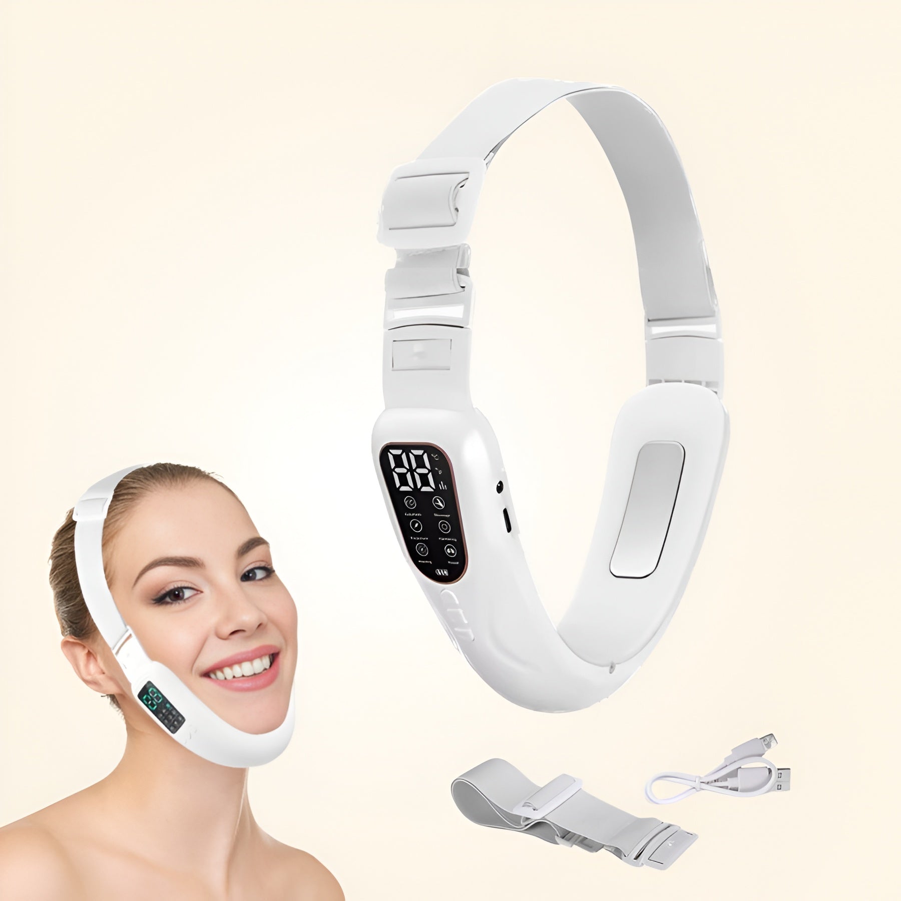 Intelligentes Gerät zur Gesichtsformung – 8 Modi zur Reduzierung des Doppelkinns und zur Definition der Kieferlinie